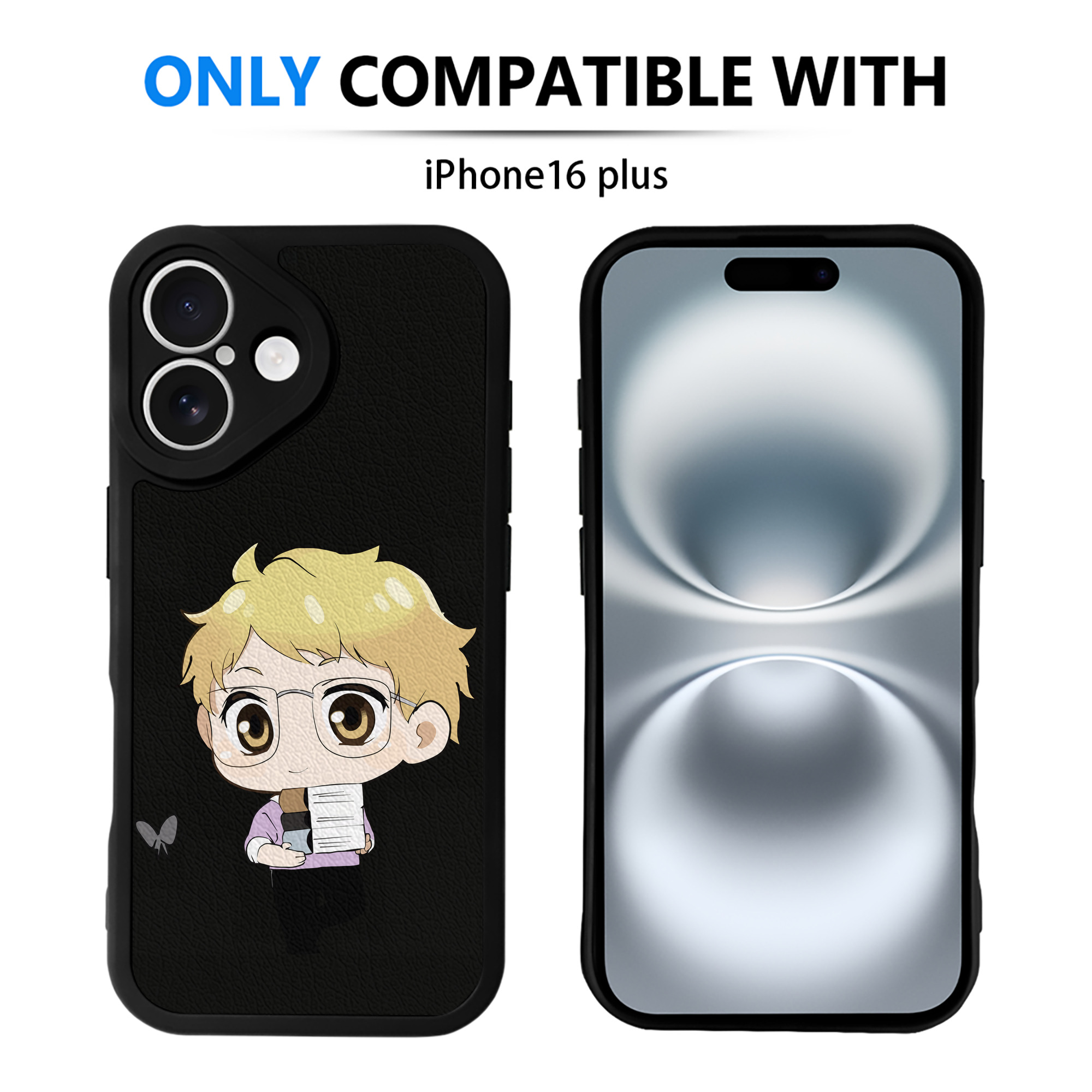 （画像用） ハイキュー!! Haikyu!! 【iPhone 16シリーズ対応】シリコンスマホケース（レザー調） 材質：シリコン